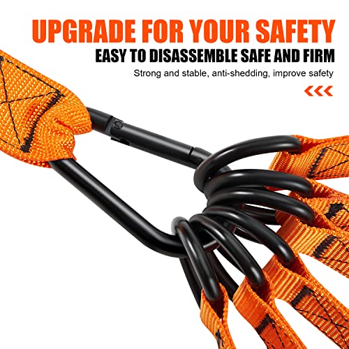 Orange 420LBS Heavy Resistance Bands Set with Handles for Intense Workout
