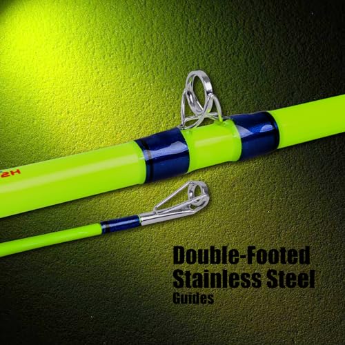 Fiblink 7'6" Catfish Casting Fishing Rod - Medium Heavy, Camouflage Handle, 1 Piece