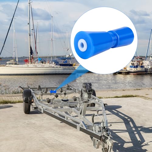 12-Inch Boat Trailer Roller 4-Pack Heavy Duty PU Keel Rollers for Boat Trailers