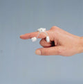 Rolyan Sof-Stretch Short Extension Splint, Easily Adjusts To Finger Width, Provides Dynamic Force to Assist The PIP Into Extension, Latex-Free, White, Large, 1/PK
