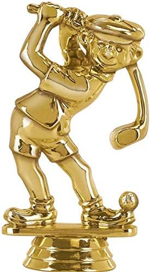 Crown Awards Golf Trophies with Custom Engraving, 7.25" Personalized Male Funny Golf Trophy On Deluxe Round Base Prime