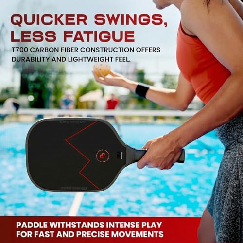 Carbon Fiber Pickleball Paddle Set with 4 Balls & Carry Bag – USAPA Approved, T700 Core