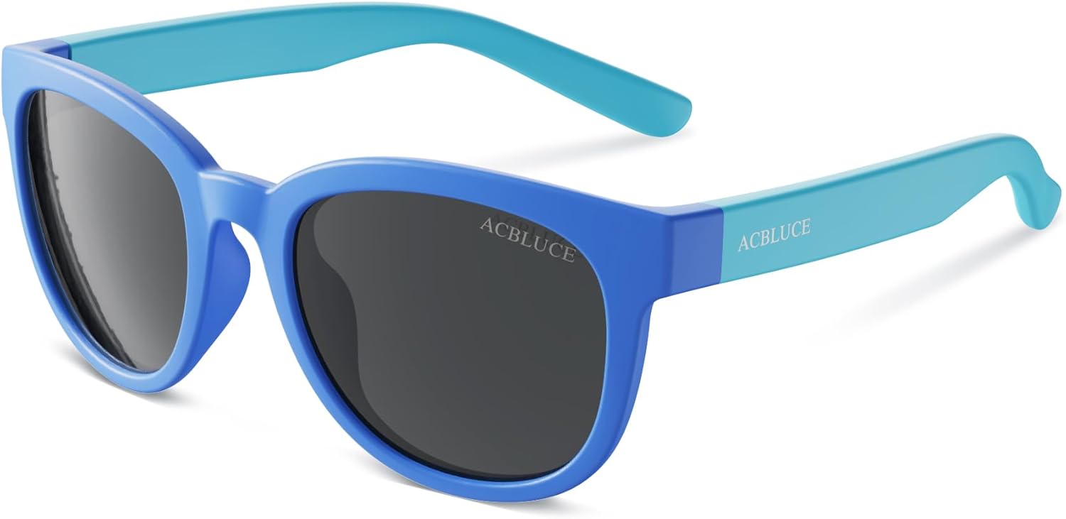 Skiennix Kids Polarized Sunglasses - Unbreakable TPEE Frame with Adjustable Strap | Ages 5-13