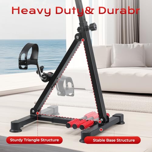 Adjustable Pedal Exerciser Bike for Seniors - Rehab, Arm & Leg Therapy
