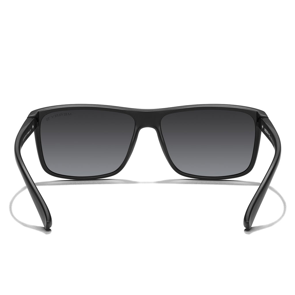 MERRY'S Rectangular Polarized Sports Sunglasses for Men Women Cycling Driving Fishing UV400 Protection S8225