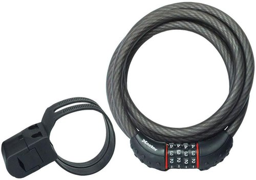 Master Lock Cable Lock - Set Your Own Combination for Ultimate Security | 6 ft Long, Black, 8122D