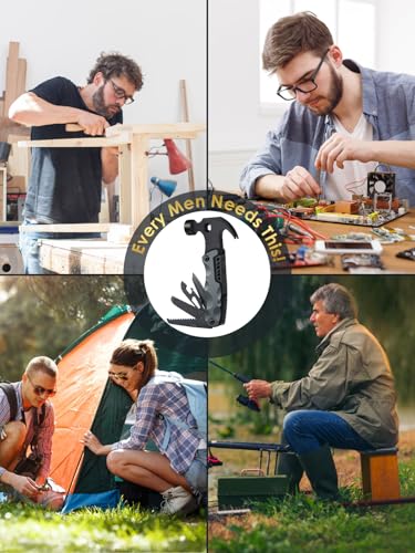 Men's Multi Tool Hammer for Camping & Outdoor Use - Stocking Stuffers