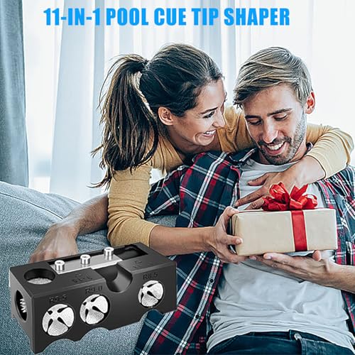 11-in-1 Pool Cue Tip Shaper & Replacement Kit for Billiards