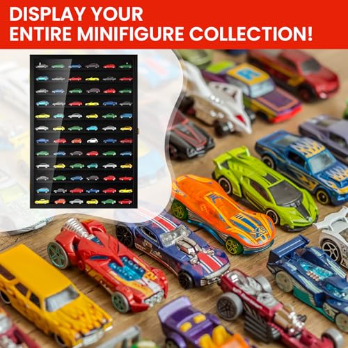 TJ.MOREE Large 1/64 Scale Model Car Wall Display Case with Lockable Door