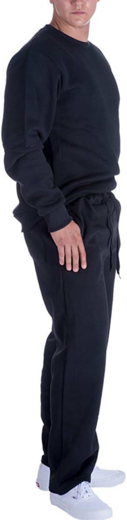 Facitisu Men's Fleece Athletic Sweatpants - Comfortable Drawstring Running Pants | Versatile Fit