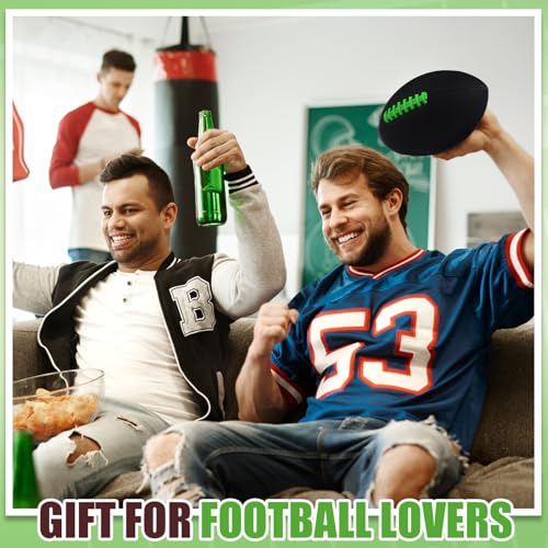 Official Size Composite Leather Footballs Set with Pump - 12 Pack for Training & Recreation