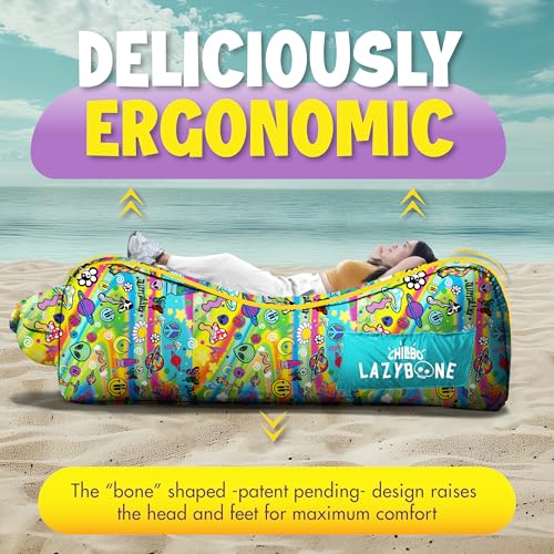 Chillbo Trippydraws Extra Large Inflatable Lounger for Camping & Outdoors