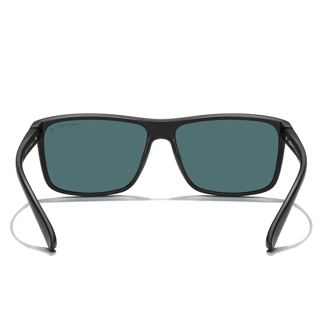 MERRY'S Rectangular Polarized Sports Sunglasses for Men Women Cycling Driving Fishing UV400 Protection S8225