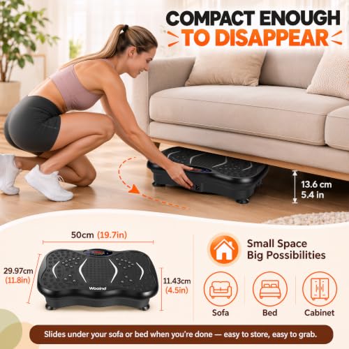 Vibration Plate Exercise Machine for Full-Body Toning & Lymphatic Drainage - 120 Speeds