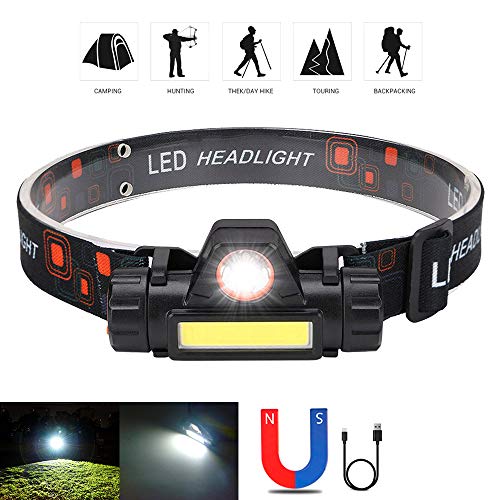 Rechargeable LED Headlamp 2000 Lumens Waterproof Adjustable Headlight for Camping Work
