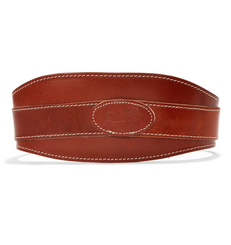 XL Leather Weight Lifting Belt with Double Prong Steel Buckle - Support & Stability