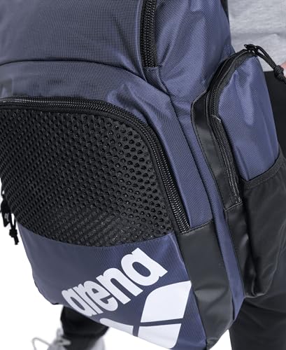 ARENA One Go Swim Sports Backpack Navy 35L - Water-Resistant & Ventilated