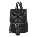 Dolls Kill Feeling Good Butterfly Backpack by Delia's For Adults - Vegan Leather Bag With Cut-Out Butterfly Design and Adjustable Straps - Black