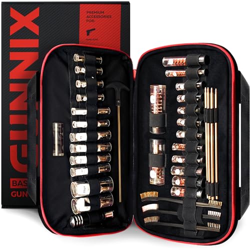 GUNNIX Elite Gun Cleaning Kit for Pistols & Shotguns - Black, 36 Pieces