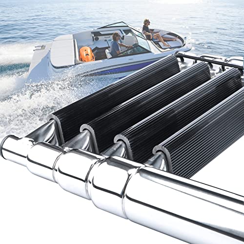 Marinebaby Heavy Duty Telescopic Boat Ladder 4 Steps Stainless Steel