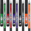 Kmise Canadian Maple Pool Cue Set - 8A Low Deflection 58-Inch Billiard Sticks, Set of 5