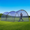 Portable 22ft x 12ft x 8ft Baseball & Softball Batting Cage with Netting & Pitching Hole