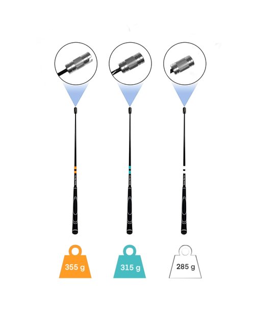 Detroit Golf Co. Swing Speed Training Set – 3 Club Overspeed Set – Designed to Increase Swing Speed, Power, and Distance for Improved Performance on The Course
