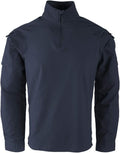 LA Police Gear Men's Combat Shirt - Lightweight Long Sleeve Tactical Uniform Shirt for Comfort