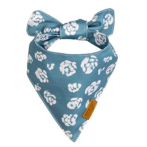 Large Dog Bandanas 4 Pack - Floral Summer Pet Accessories, Adjustable Fit