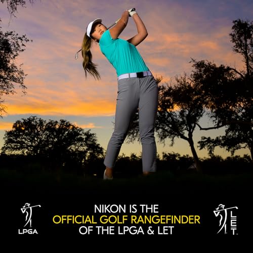 Nikon COOLSHOT PROII Golf Rangefinder Waterproof Stabilized Slope Laser - White, Blue, Black