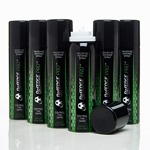 RefEDGE PRO Vanishing Referee Spray 3.2 oz 6-Pack for Soccer Officiating