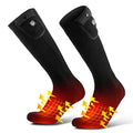 Savior Heat Rechargeable Heated Socks for Men Women - Black Large