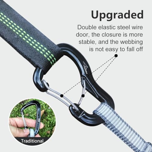Rainbow Aluminum Keychain Carabiner Clips 2 Pack for Backpack Dog Leash