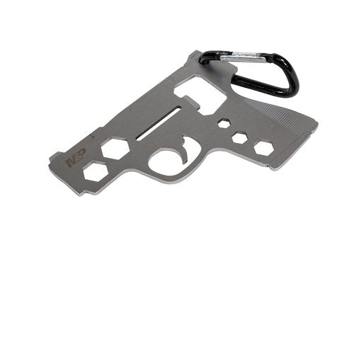 Smith & Wesson M&P Pistol Novelty Multi-Tool Carabiner with Durable, Compact Stainless Steel Construction for Tactical, Gunsmithing and EDC