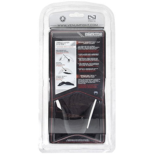 Venum Competitor Groinguard - Black/Grey Large Shock Absorbing Cup for Athletes