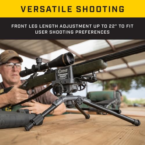 Caldwell Precision Shooting Rest with Adjustable Ambidextrous Swivel & Detachable Magazine Support - 1 Pack