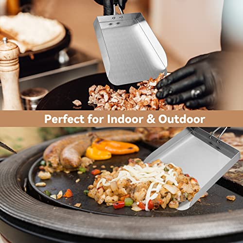 Large Griddle Spatula for Rice & Veggies - Heavy Duty Stainless Steel