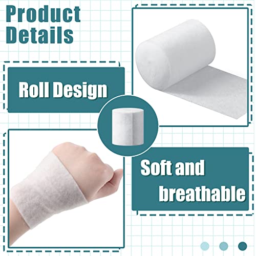 Nuanchu 3 Inch x 8.8 ft Medical Cotton Cast Padding Roll - 12 Pack