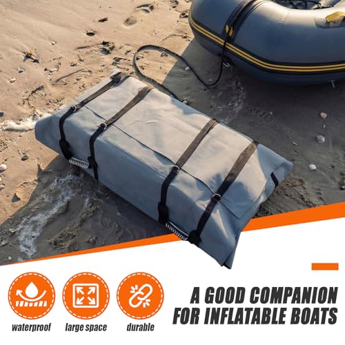 Abbylike Silver Foldable Inflatable Boat Storage Bag for 14.11-15.42ft Boats