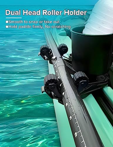 Offset Kayak Paddle Holder 2-Pack for Track Mounts - Fishing & Kayaking Accessories