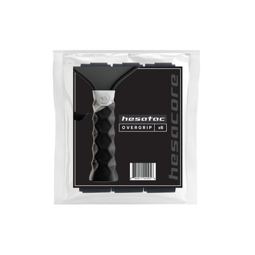 Hesacore Hesatac Overgrip Tape – 12 Pack – Black – for Pickleball, Padel & Tennis – Sweat Absorbing, Soft, Anti-Slip, Stretchable Overgrip