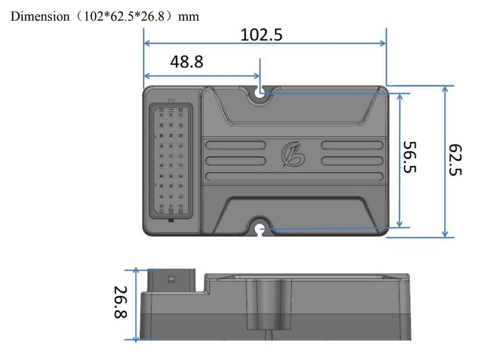 Vehicle Control Unit (VCU) for Zebra Elyx Smart Electric Scooter Moped – OEM (Simple Central Control Part #LBXK-A00-P000-U), Replacement VCU Unit for Zebra Scooters