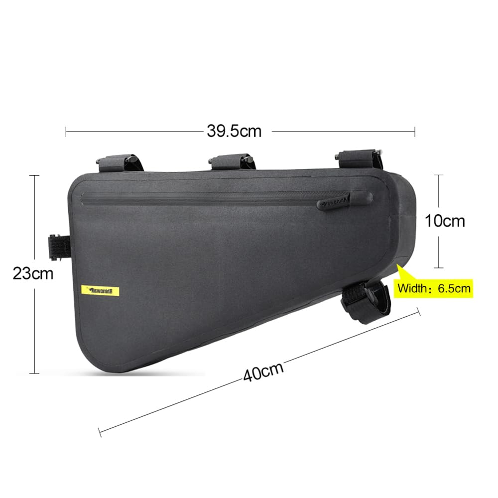 Rhinowalk Bike Frame Bag Bike Triangle Bag Waterproof top Tube Under The Bag, Suitable for Road Mountain Bike Sports, Gravel Bike