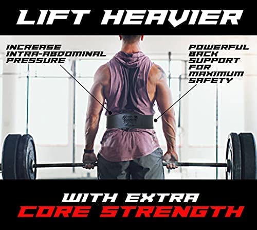 Arsa Fitness Weightlifting Adjustable Lever Belt for Men & Women Real Cow Hide Leather for Powerlifting Back Support Workout Deadlifts Squats 13MM Thickness 4" Width - CHAMELEON (SMALL)