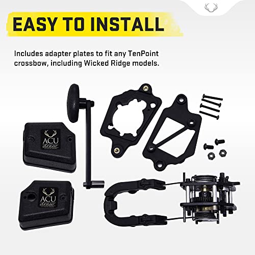 TenPoint ACUdraw Crossbow Cocking Device with Adapters - Easy & Built-in