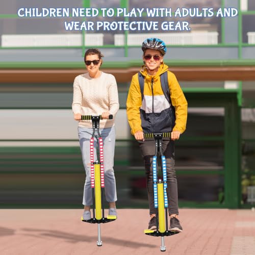 Double Bar Pogo Stick for Teens & Adults - Heavy-Duty Support 80-160 Lbs - 3 Vibrant Colors