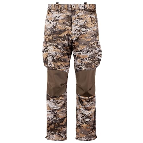 Huntworth Ketchikan Men's Heavyweight Windproof Soft Shell Hunting Pants - Medium, Disruption Camo