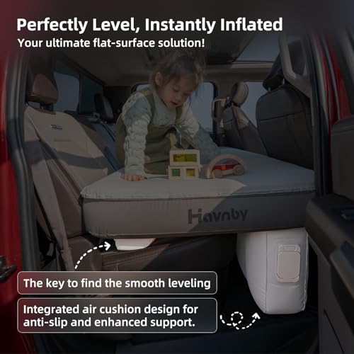 Havnby SnugNest Inflatable Pickup Truck Mattress for Ford Rear Cab, Hybrid Design