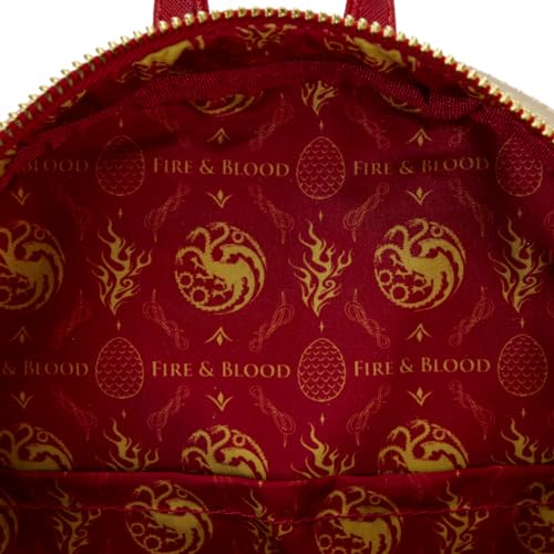 Loungefly House of the Dragon Targaryen Sigil Mini Backpack - Officially Licensed