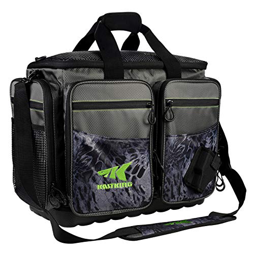 KastKing Large Lunker Saltwater Tackle Bag - 19.7x13x10.6in Water-Resistant Fishing Organizer